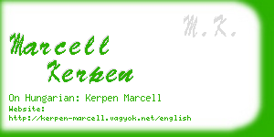 marcell kerpen business card